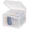 imageIRIS USA WeatherPro Photo Storage Case with 7 Inner 4 x 6 Picture Cases Transparent Weathertight Organization Container for Pictures Scrapbooking Stationery Journaling Ephemera Art Supplies ClearClear
