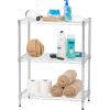 imageIRIS USA 5Shelf Wire Storage Unit Adjustable HeavyDuty Shelving Rack CorrosionResistant ChromeCoated Organizer with Rubber Feet for Stability For Home Garage or OfficeSilver