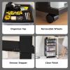 imageIRIS USA Inc 4Drawer Rolling Storage Cart with Organizer Top Black