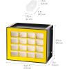 imageIRIS USA Small Drawer Organizer Storage 16Drawer Craft Cabinet for Screws Hardware Art Supplies Small Parts Nuts Bolts Nails Tool Container Drink Packet and Water Flavor Packet Organizer YellowYellow