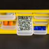 imageIRIS USA Small Drawer Organizer Storage 16Drawer Craft Cabinet for Screws Hardware Art Supplies Small Parts Nuts Bolts Nails Tool Container Drink Packet and Water Flavor Packet Organizer YellowYellow