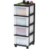imageMedium 4Drawer Cart with Organizer Top BlackPearlBlackPearl