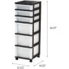 imageMedium 4Drawer Cart with Organizer Top BlackPearlBlackPearl