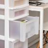 imageMedium 4Drawer Cart with Organizer Top BlackPearlWhitePearl