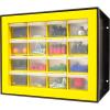 imageIRIS USA Small Drawer Organizer Storage 16Drawer Craft Cabinet for Screws Hardware Art Supplies Small Parts Nuts Bolts Nails Tool Container Drink Packet and Water Flavor Packet Organizer YellowYellow