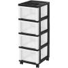 imageMedium 4Drawer Cart with Organizer Top BlackPearlBlackPearl