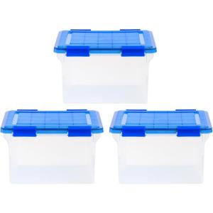 imageIRIS USA 3Pack Letter and Legal Size WEATHERPRO File Box