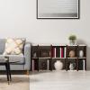 imageIRIS USA 3Tier Cubby Storage Bookshelf with Adjustable Shelves 10 Width Stackable Easy Assembly Space Saving Shelving Unit Decor Bookcase WhiteBrown