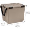 imageIRIS USA 4Pack Gasket Box 41 Quart WeatherResistant Storage Bins with Latching LidsHeavyDuty Organizing Containers for Closet Bathroom and Office 109 Qt  3 Pack