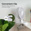 imageIRIS USA 5 Battery Operated Small Fan 2 Speeds DBattery Powered Compact Foldable Personal Fan Portable Travel Mini Desk Fan Home Office Bedside Picnic Camping Outdoor UseWhite  Battery