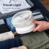 imageIRIS USA 5 Battery Operated Small Fan 2 Speeds DBattery Powered Compact Foldable Personal Fan Portable Travel Mini Desk Fan Home Office Bedside Picnic Camping Outdoor UseWhite  Battery