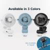 imageIRIS USA 5 Battery Operated Small Fan 2 Speeds DBattery Powered Compact Foldable Personal Fan Portable Travel Mini Desk Fan Home Office Bedside Picnic Camping Outdoor UseWhite
