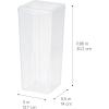 imageIRIS USA Food Storage Containers with FlipTop Lid 13 Qt  10 Pack Clear Stackable Food Containers for Kitchen amp Pantry Organization BPAFree Food Grade Plastic For Flour Sugar Dry Food GrainFood Grade Large  4 Pack