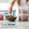 imageIRIS USA Food Storage Containers with FlipTop Lid 13 Qt  10 Pack Clear Stackable Food Containers for Kitchen amp Pantry Organization BPAFree Food Grade Plastic For Flour Sugar Dry Food GrainFood Grade Small  10 Pack