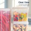 imageIRIS USA Food Storage Containers with FlipTop Lid 13 Qt  10 Pack Clear Stackable Food Containers for Kitchen amp Pantry Organization BPAFree Food Grade Plastic For Flour Sugar Dry Food GrainFood Grade Medium  6 Pack