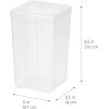 imageIRIS USA Food Storage Containers with FlipTop Lid 13 Qt  10 Pack Clear Stackable Food Containers for Kitchen amp Pantry Organization BPAFree Food Grade Plastic For Flour Sugar Dry Food GrainFood Grade Medium  6 Pack