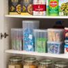 imageIRIS USA Food Storage Containers with FlipTop Lid 13 Qt  10 Pack Clear Stackable Food Containers for Kitchen amp Pantry Organization BPAFree Food Grade Plastic For Flour Sugar Dry Food GrainMedium  10 Pack