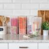 imageIRIS USA Food Storage Containers with FlipTop Lid 13 Qt  10 Pack Clear Stackable Food Containers for Kitchen amp Pantry Organization BPAFree Food Grade Plastic For Flour Sugar Dry Food GrainLarge  4 Pack