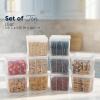 imageIRIS USA Food Storage Containers with FlipTop Lid 13 Qt  10 Pack Clear Stackable Food Containers for Kitchen amp Pantry Organization BPAFree Food Grade Plastic For Flour Sugar Dry Food GrainFood Grade Small  10 Pack