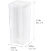 imageIRIS USA Food Storage Containers with FlipTop Lid 13 Qt  10 Pack Clear Stackable Food Containers for Kitchen amp Pantry Organization BPAFree Food Grade Plastic For Flour Sugar Dry Food GrainLarge  6 Pack