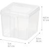 imageIRIS USA Food Storage Containers with FlipTop Lid 13 Qt  10 Pack Clear Stackable Food Containers for Kitchen amp Pantry Organization BPAFree Food Grade Plastic For Flour Sugar Dry Food GrainFood Grade Small  10 Pack