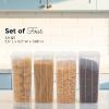 imageIRIS USA Food Storage Containers with FlipTop Lid 13 Qt  10 Pack Clear Stackable Food Containers for Kitchen amp Pantry Organization BPAFree Food Grade Plastic For Flour Sugar Dry Food GrainFood Grade Large  4 Pack