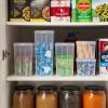 imageIRIS USA Food Storage Containers with FlipTop Lid 13 Qt  10 Pack Clear Stackable Food Containers for Kitchen amp Pantry Organization BPAFree Food Grade Plastic For Flour Sugar Dry Food GrainLarge  6 Pack
