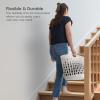 imageIRIS USA Plastic Laundry Basket 27L  3 Pack Flexible Clothes Hamper with Ventilation Holes Laundry Room Bedroom Bathroom Apartment Dorm Blankets Pillows Trinkets Organization WhiteWhite