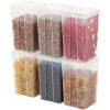 imageIRIS USA Food Storage Containers with FlipTop Lid 13 Qt  10 Pack Clear Stackable Food Containers for Kitchen amp Pantry Organization BPAFree Food Grade Plastic For Flour Sugar Dry Food GrainFood Grade Medium  6 Pack