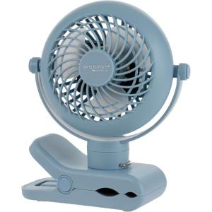 imageIRIS USA 5 Battery Operated Small Fan 2 Speeds DBattery Powered Compact Foldable Personal Fan Portable Travel Mini Desk Fan Home Office Bedside Picnic Camping Outdoor UseBlue
