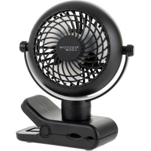imageIRIS USA 5 Battery Operated Small Fan 2 Speeds DBattery Powered Compact Foldable Personal Fan Portable Travel Mini Desk Fan Home Office Bedside Picnic Camping Outdoor UseBlack