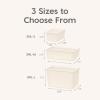 imageIRIS USA 15 Qt Plastic Basket Storage Bins with Lids Medium 4Pack Stackable Lidded Storage Organizer Bins for Kitchen Bathroom and Bedroom Off WhiteOff White