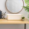 imageIRIS USA 15 Qt Plastic Basket Storage Bins with Lids Medium 4Pack Stackable Lidded Storage Organizer Bins for Kitchen Bathroom and Bedroom Off WhiteOff White