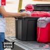 imageIRIS USA 4 Pack TrailBox 8 Gallon Lockable Storage Trunk Box Truck Bed Bin HeavyDuty Containers Camping Gear Adventure Chest  Dark GrayGrayBlack