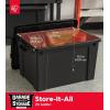 imageIRIS USA 4 Pack TrailBox 8 Gallon Lockable Storage Trunk Box Truck Bed Bin HeavyDuty Containers Camping Gear Adventure Chest  Dark GrayGrayBlack