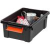 imageIRIS USA 4 Pack TrailBox 8 Gallon Lockable Storage Trunk Box Truck Bed Bin HeavyDuty Containers Camping Gear Adventure Chest  Dark GrayGrayBlack