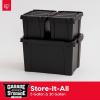 imageIRIS USA 4 Pack TrailBox 8 Gallon Lockable Storage Trunk Box Truck Bed Bin HeavyDuty Containers Camping Gear Adventure Chest  Dark GrayGrayBlack