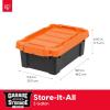 imageIRIS USA 4 Pack TrailBox 8 Gallon Lockable Storage Trunk Box Truck Bed Bin HeavyDuty Containers Camping Gear Adventure Chest  Dark GrayGrayBlack