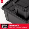 imageIRIS USA 4 Pack TrailBox 8 Gallon Lockable Storage Trunk Box Truck Bed Bin HeavyDuty Containers Camping Gear Adventure Chest  Dark GrayGrayBlack