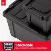 imageIRIS USA 4 Pack TrailBox 8 Gallon Lockable Storage Trunk Box Truck Bed Bin HeavyDuty Containers Camping Gear Adventure Chest  Dark GrayGrayBlack