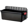 imageIRIS USA 4 Pack TrailBox 8 Gallon Lockable Storage Trunk Box Truck Bed Bin HeavyDuty Containers Camping Gear Adventure Chest  Dark GrayGrayDark Gray