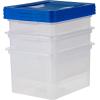 imageIRIS USA File Box Plastic File Organizer Box With Lids LetterLegal File Important Document Box Portable Storage Filing Bin Stackable Nestable ClearBlue 35 Qt 3 PackClearBlue  3 Pack