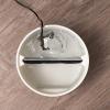 imageIRIS USA Cat Water Fountain 44oz  13L Kitty Spout Dog Fountain Water Bowl Silent and Replaceable Charcoal Filter WhiteBlueWhite