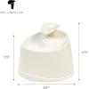 imageIRIS USA Cat Water Fountain 44oz  13L Kitty Spout Dog Fountain Water Bowl Silent and Replaceable Charcoal Filter WhiteBlueWhite