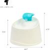 imageIRIS USA Cat Water Fountain 44oz  13L Kitty Spout Dog Fountain Water Bowl Silent and Replaceable Charcoal Filter WhiteBlueWhiteBlue