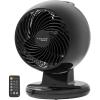 imageIRIS USA 586807 Woozoo Remote Controlled Whole Room Oscillating Circulating Fan 1 Pack Black7Black