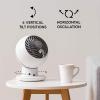 imageIRIS USA WOOZOO Air Circulator Fan with Remote Oscillating 5 Speeds Quiet Motor Small Fan for Bedroom Office Dorm White