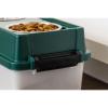 imageIRIS Remington 13 Lb 12 Qt Medium Elevated Feeder with Airtight Pet Food Storage Container Dry Food Bin with Removable Stainless Steel Bowls At Home Camping Roadtrip Pet Food Container GreenPearlGreen