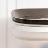 imageIRIS USA 25Lb30Qt WeatherPro Airtight Pet Food Storage Container with Scoop and Casters Dog Cat Bird Brown