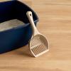 imageIRIS USA Jumbo Plastic Cat Litter Scoop 2 Pack Sturdy Easy to Use Kitty Litter Scoop with Small and Large Slots for Clay Pine Tofu Paper Various Cat Litter Types Almond